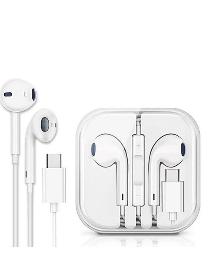 MANBO Type-c In-Ear Wired Headphones with Microphone & In-Line Controls - Image 1